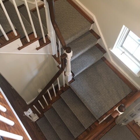 Stair runner installed in Broomall, PA