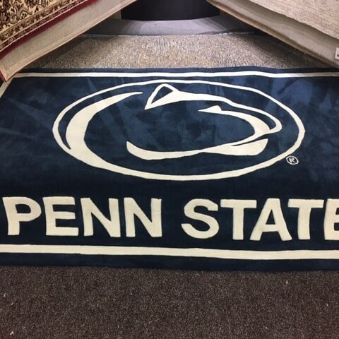 Pen State area rug offered at Carpet Warehouse in  Broomall, PA