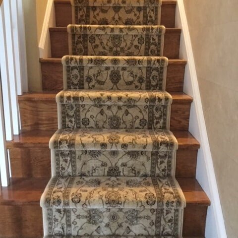 Stair runner installed in Broomall, PA